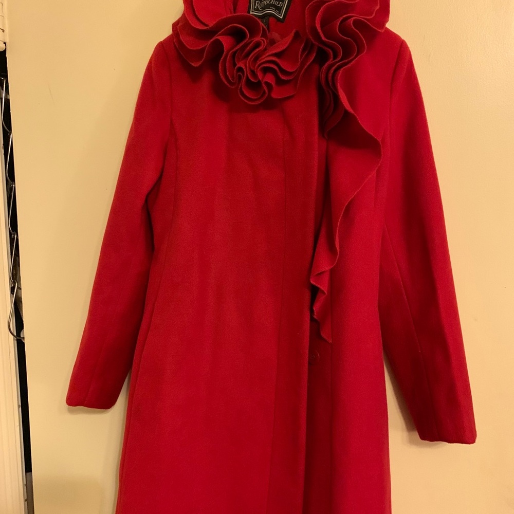 Girls Red Rothschild coat.